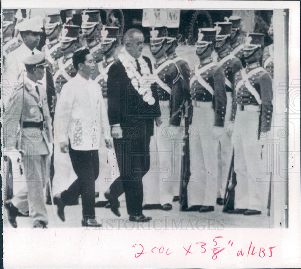 1966 Press Photo LBJ Lyndon Johnson President - Historic Images