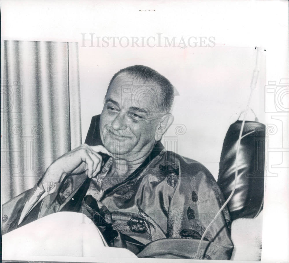 1965 Press Photo President Johnson - Historic Images