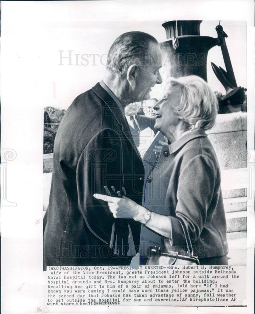 1965 Press Photo Mrs. Hubert H. Humphrey - Historic Images