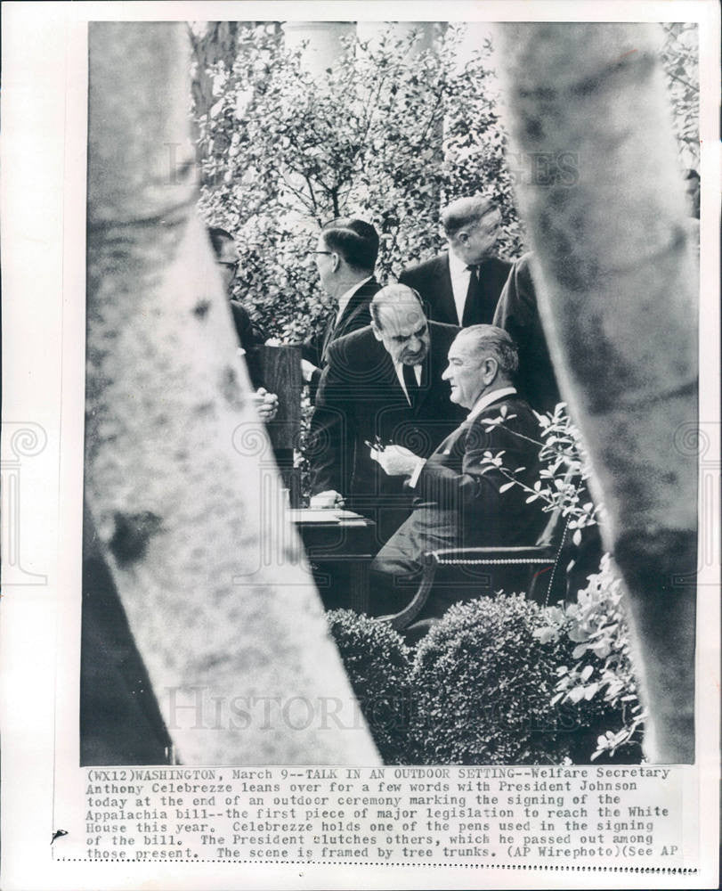 1965 Press Photo Anthony Celebezze Welfare Secretary - Historic Images