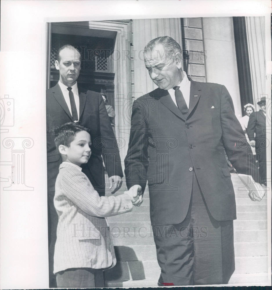 1965 Press Photo President Johnson Andrew Terrell - Historic Images