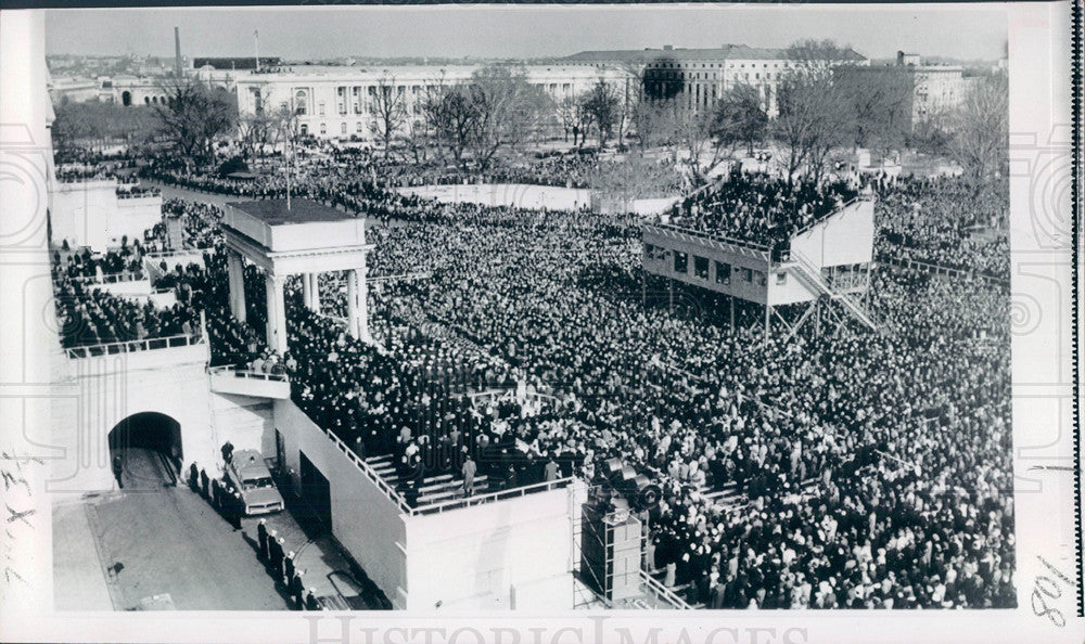 1965 Press Photo president johnson second inauguration - Historic Images