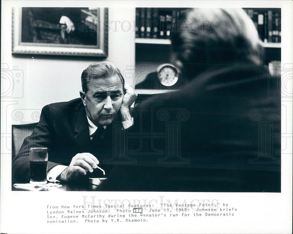 1968 Press Photo Eugene McCarthy president nomination - Historic Images