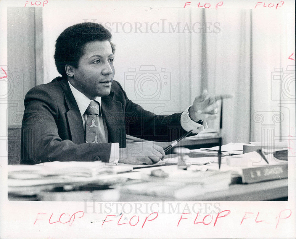 1972 Press Photo Les Johnson BBA President - Historic Images