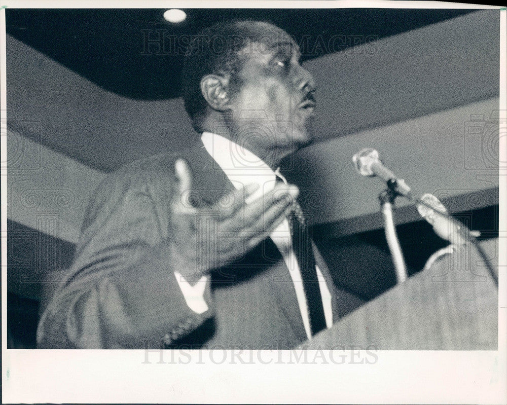 1989 Press Photo John Johnson CEO - Historic Images
