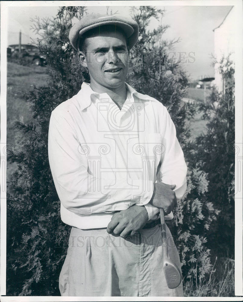 1939 Press Photo Jimmy Johnson golfer Detroit - Historic Images