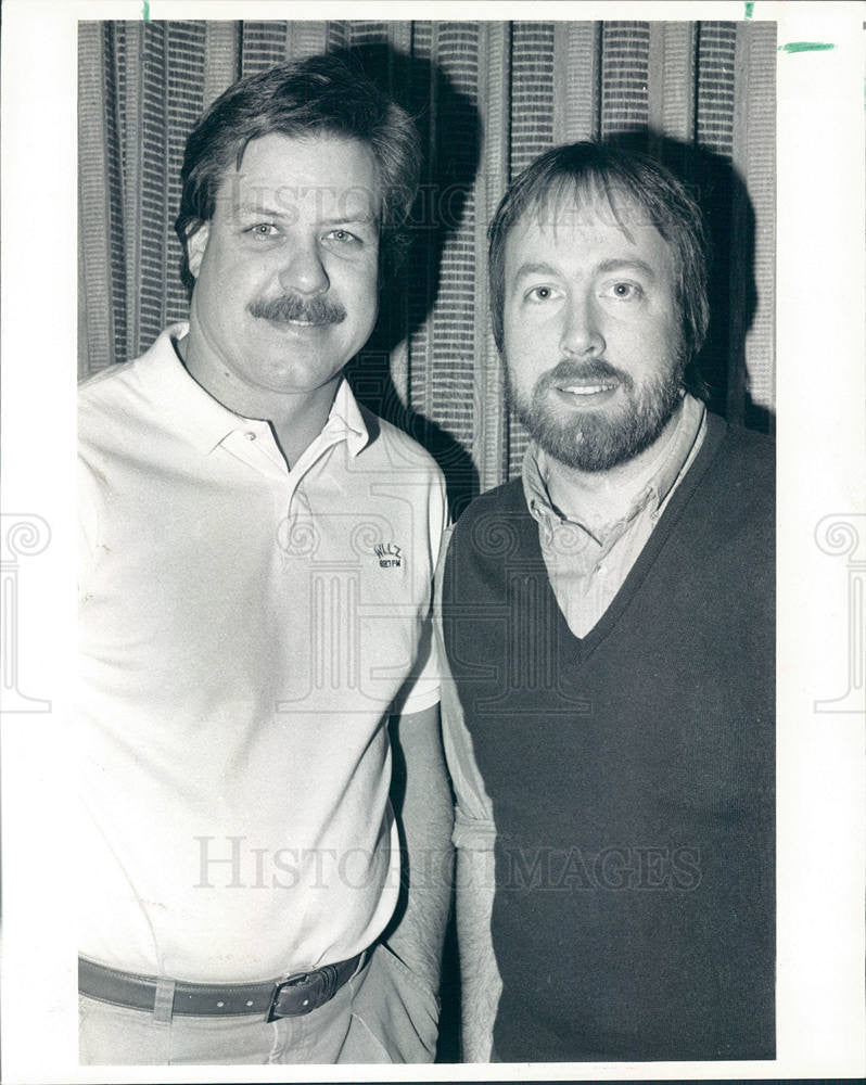 1988 Press Photo Jim Johnson Leo Baier - Historic Images