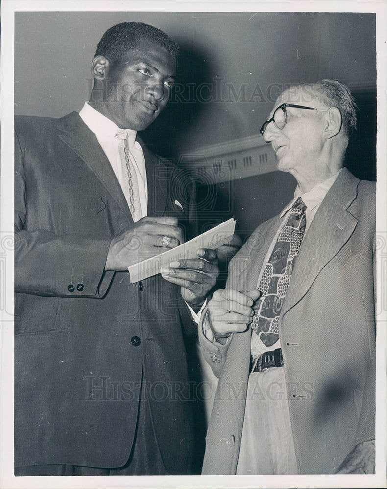 Press Photo John Henry Johnson autograph Tommy - Historic Images