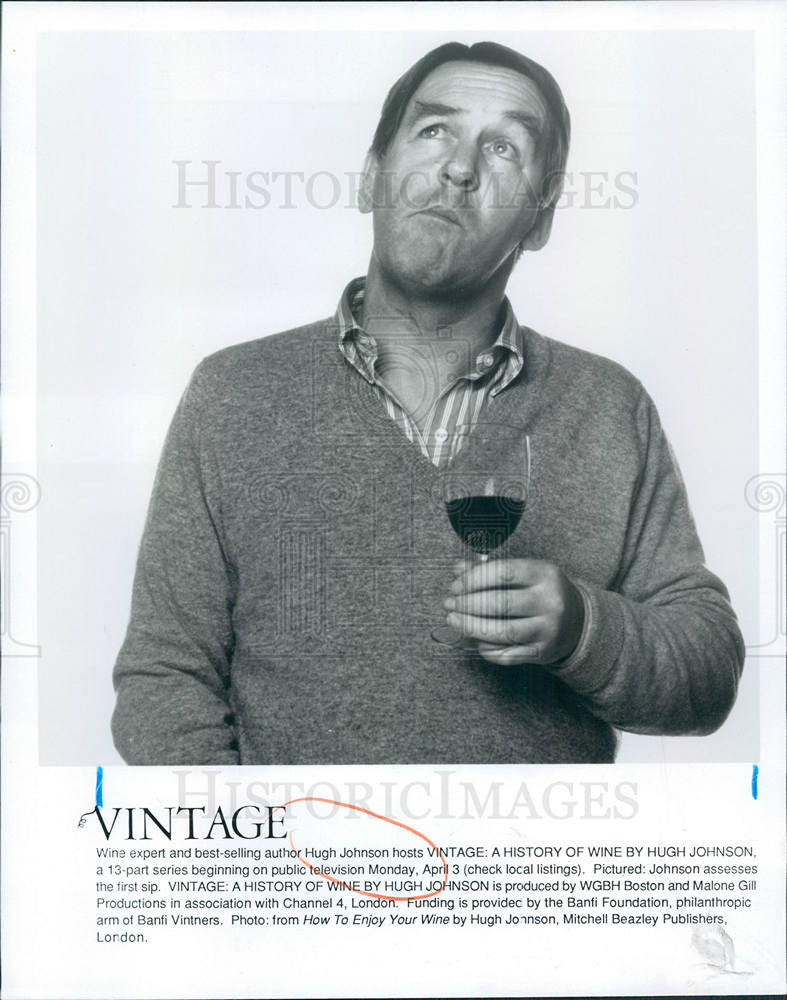 1993 Press Photo Hugh Johnson British wine writer - Historic Images