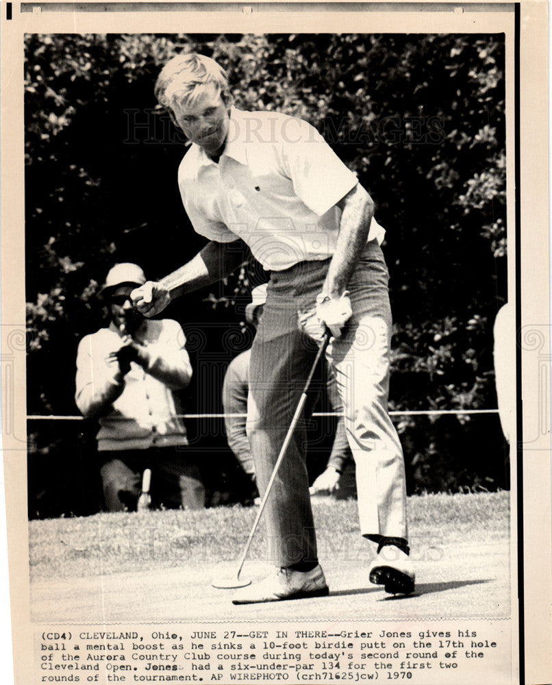 1970 Press Photo Grier Jones, Cleveland Open, Golf - Historic Images