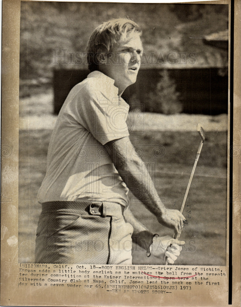 1974 Press Photo Grier Jones professional golfer - Historic Images