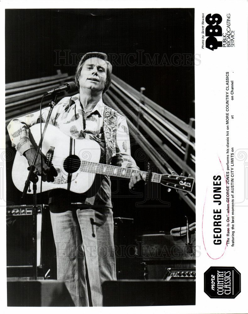 1981 Press Photo George Jones American music singer. - Historic Images