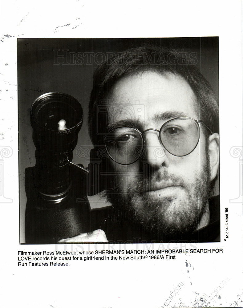 1987 Press Photo Ross McElwee Filmmaker - Historic Images