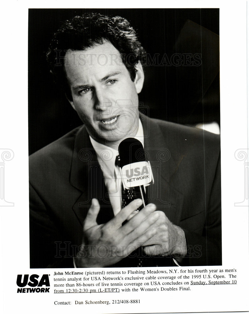 1995 Press Photo John McEnroe tennis player - Historic Images