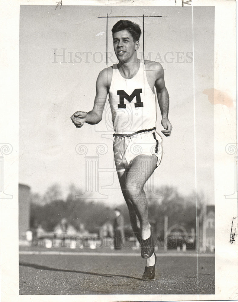 1951 Press Photo Don McEwen NCAA champion track field - Historic Images