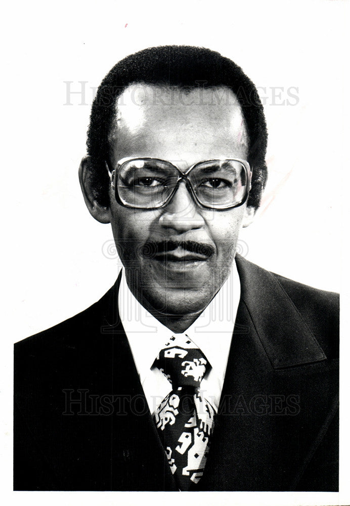1987 Press Photo Herbert McFadden Jr Detroit councilman - Historic Images