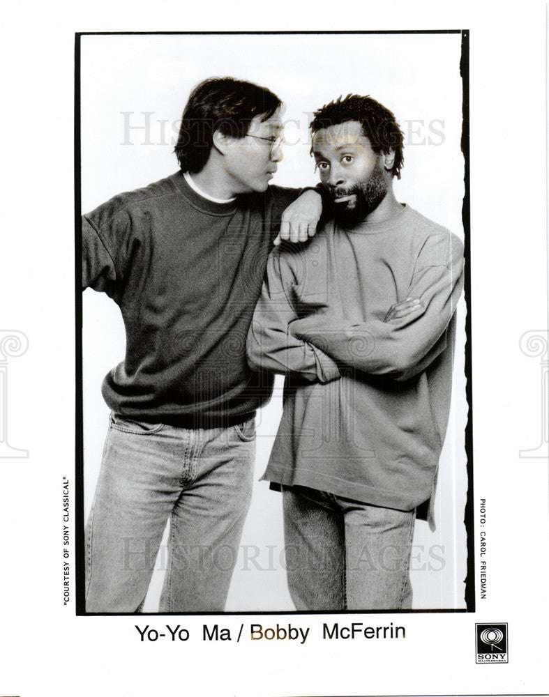 1992 Press Photo Yo-Yo Ma Bobby McFerrin - Historic Images