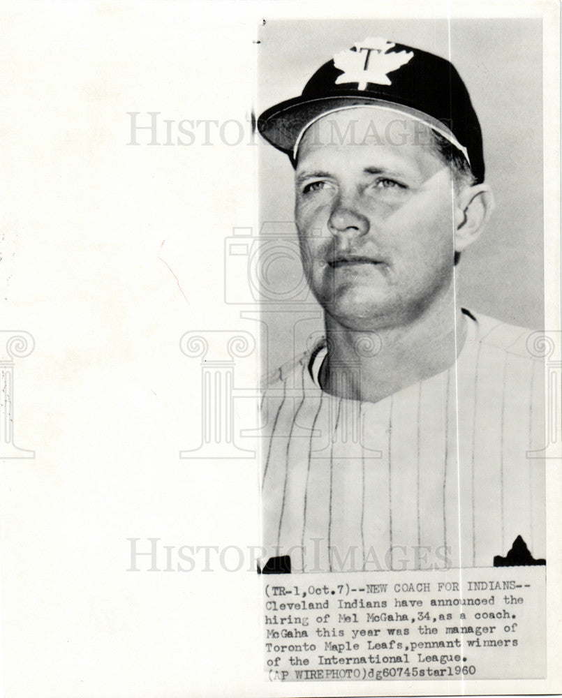 1960 Press Photo New Coach for Indians - Historic Images