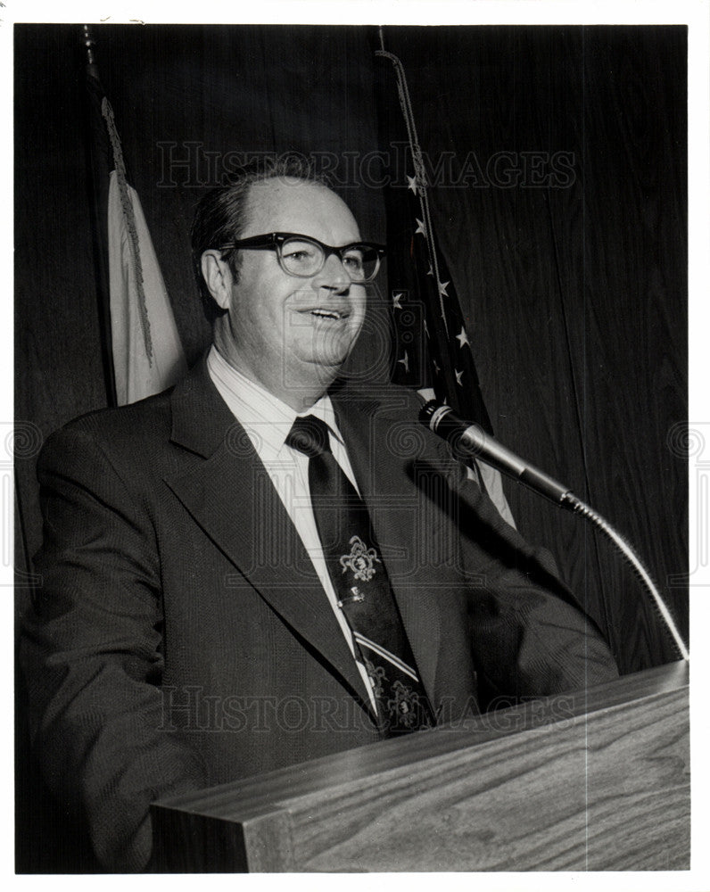 1986 Press Photo James McGahey Union President guards - Historic Images
