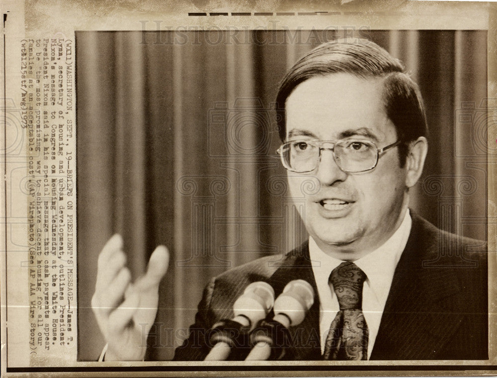 1973 Press Photo BRIEFS OF PRESIDENT&#39;S MESSAGE - Historic Images