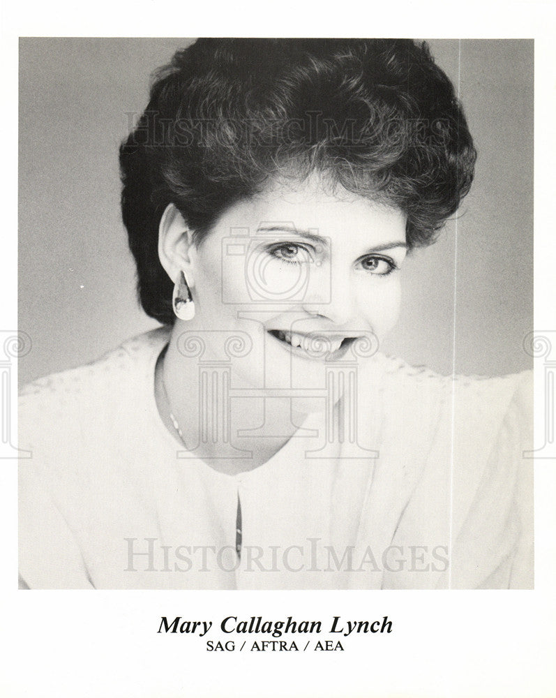 1989 Press Photo Mary Callaghan Lynch actress - Historic Images