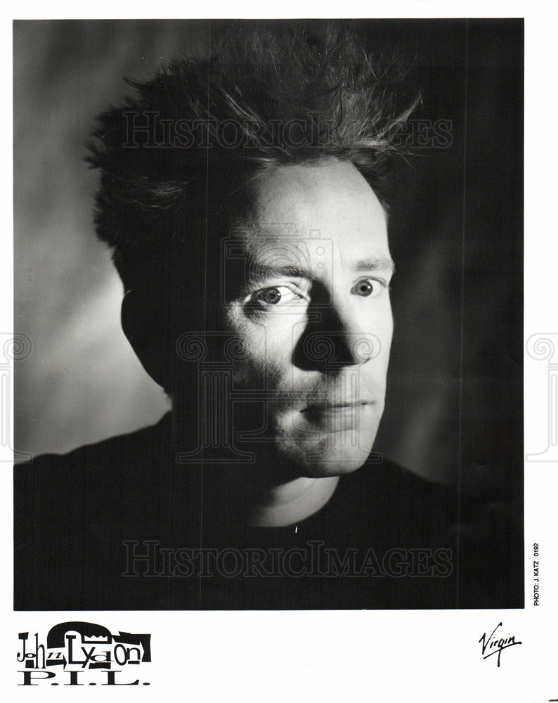 1992 Press Photo John Lydon singer song writer - Historic Images