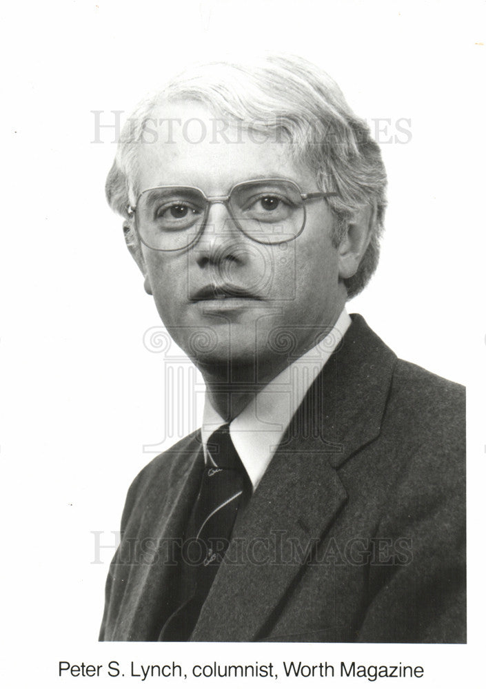 1992 Press Photo Peter S. Lynch, columnist, Worth Mag. - Historic Images