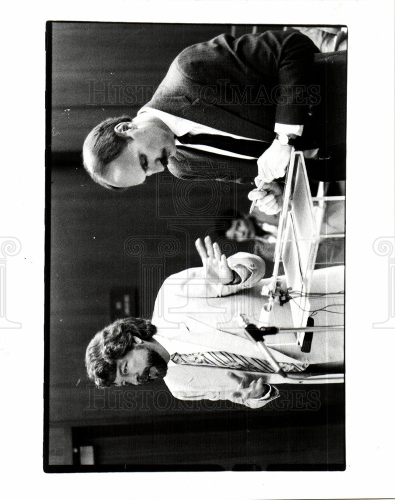 1990 Press Photo Oakland Michigan Court Lustig Kozma - Historic Images