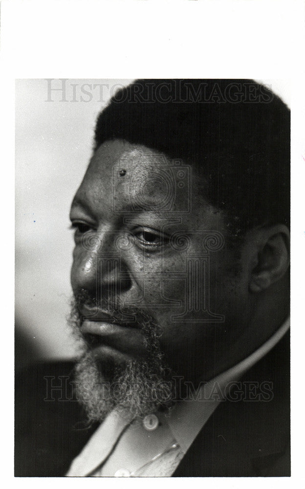 1975 Press Photo John Luster UAW Union Auto Lobbyist - Historic Images