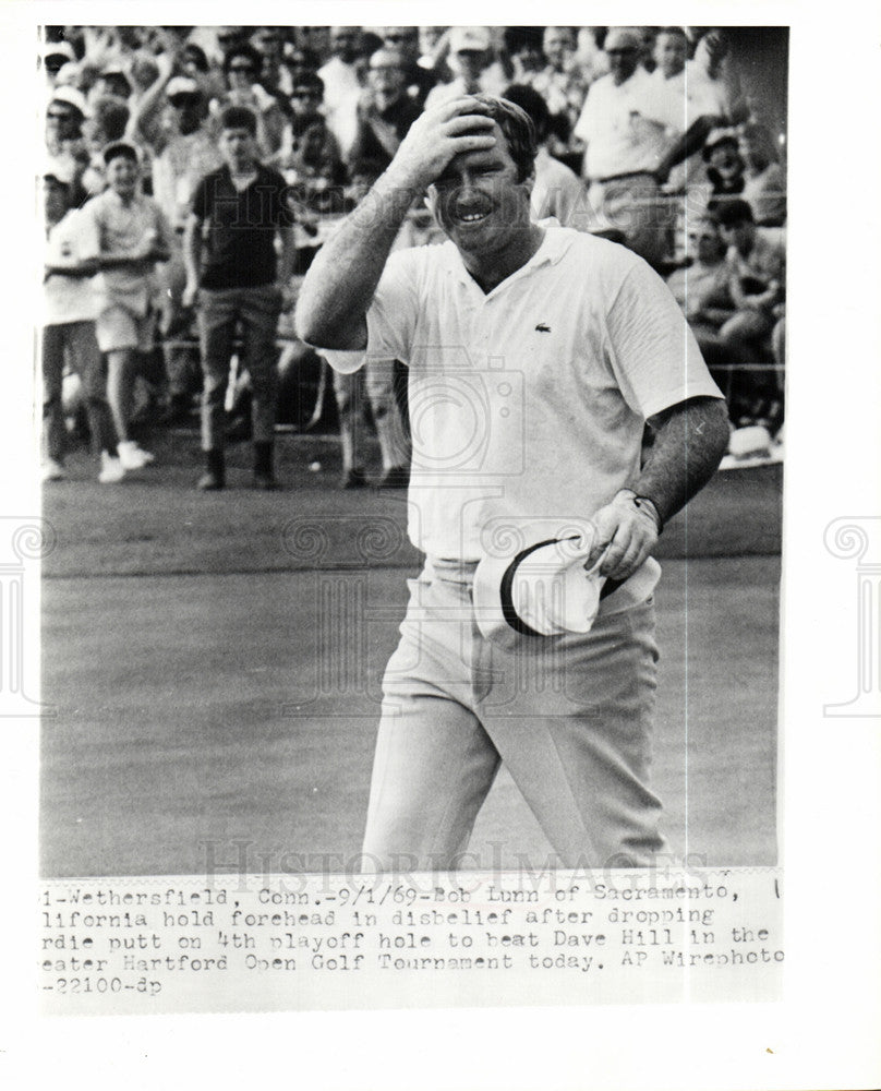 1969 Press Photo Bob Lunn, Greater Hartford Open Golf - Historic Images