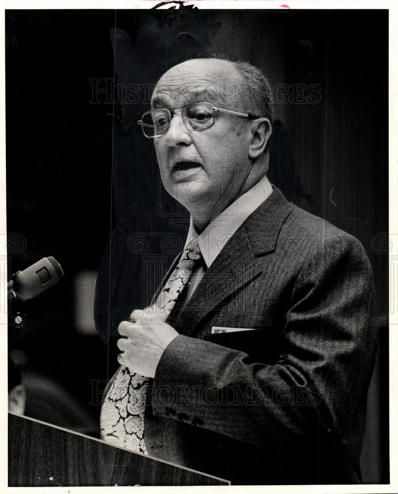 1973 Press Photo William Luneberg AMC president - Historic Images