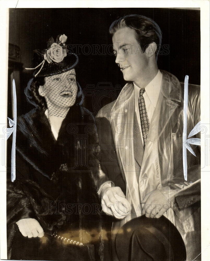 1941 Press Photo William Lundigan Dorothy James actor - Historic Images