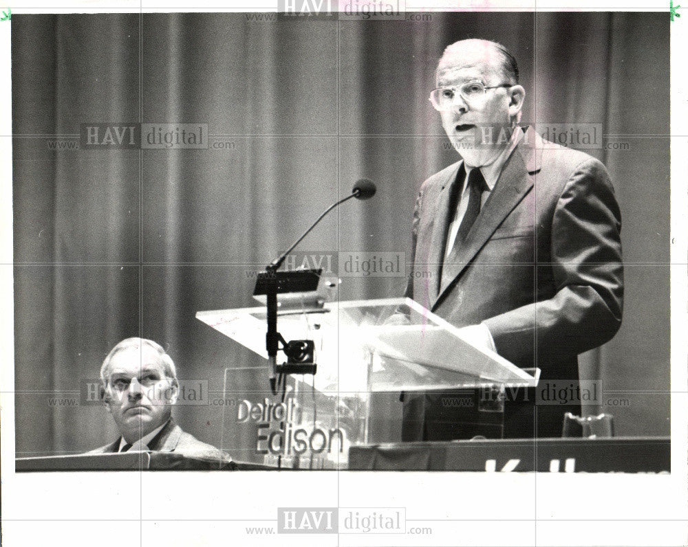 1985 Press Photo nuclear storage Walter J McCarthy - Historic Images