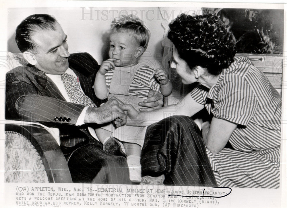 1946 Press Photo Joseph McCarthy - Historic Images