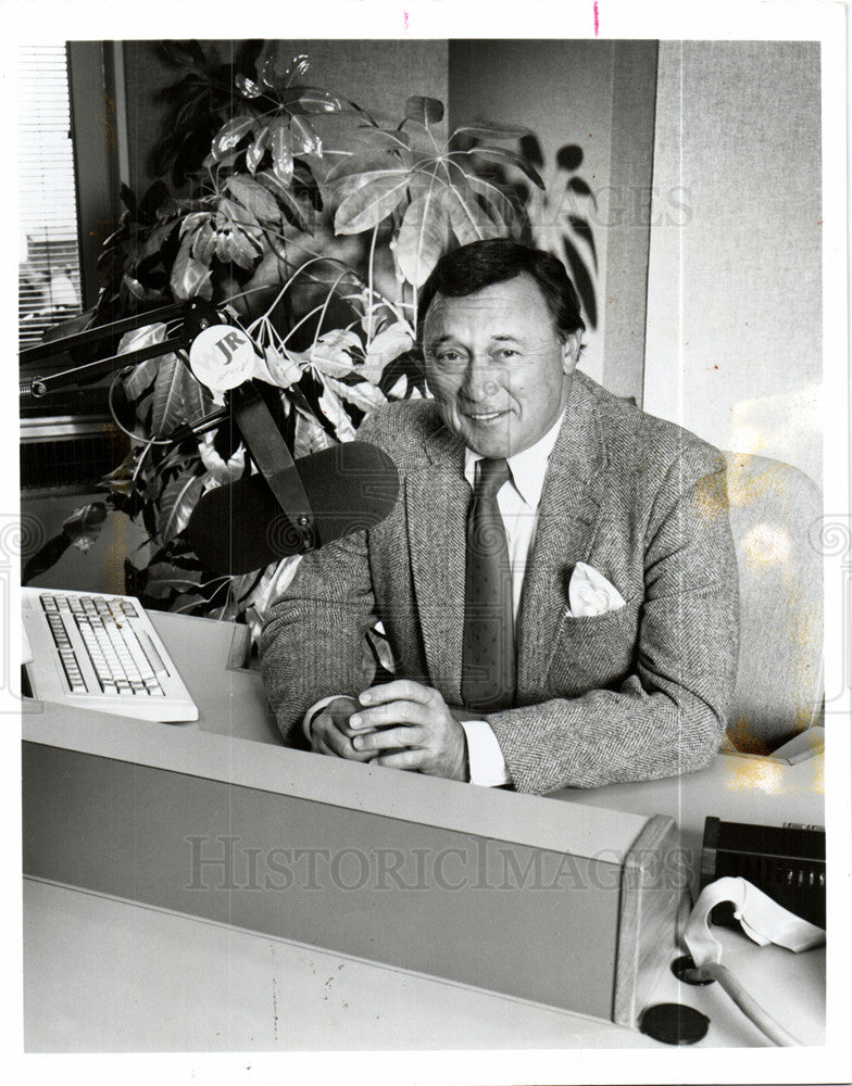 1991 Press Photo J.P MCCARTHY radio personality CLINTON - Historic Images