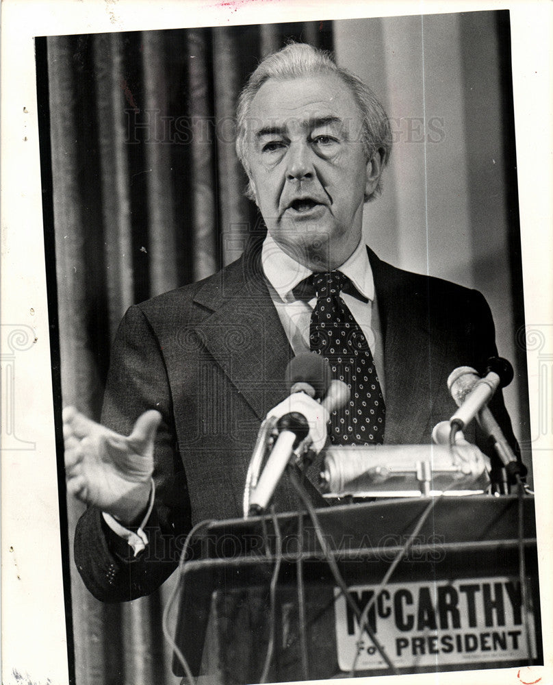 1981 Press Photo Eugene McCarthy Minnesota Senate - Historic Images