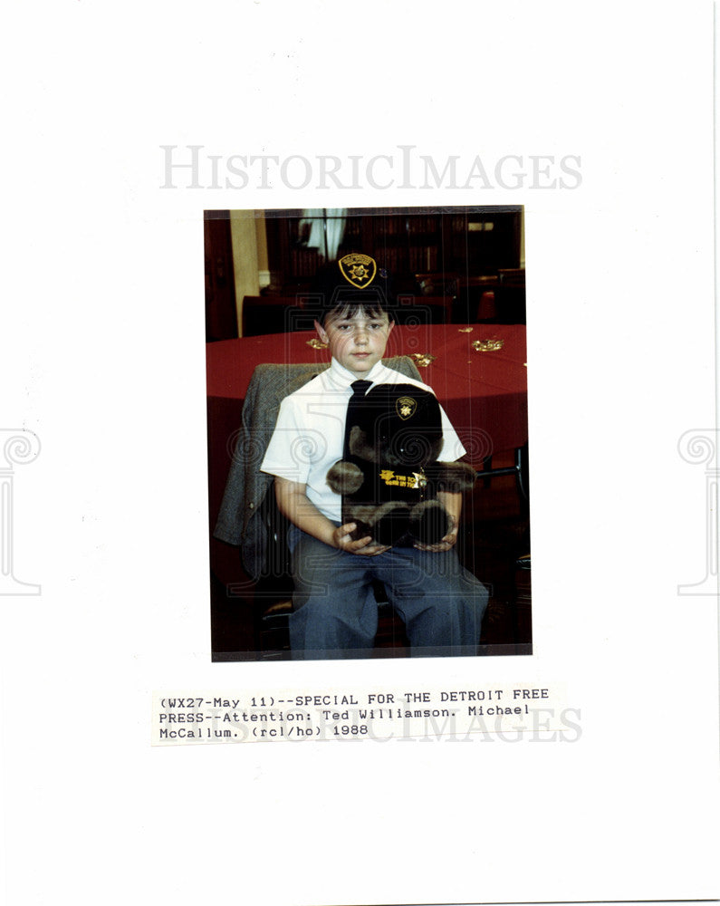 1988 Press Photo Michael McCallum Son of Ted Williams - Historic Images