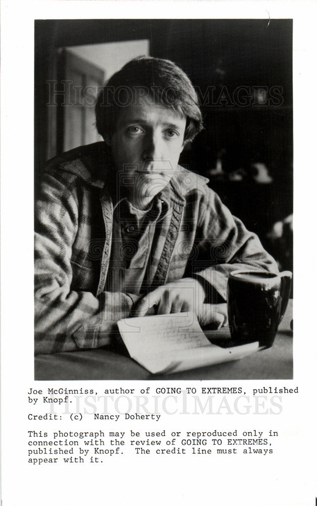 1989 Press Photo Joe McGinniss American author. - Historic Images