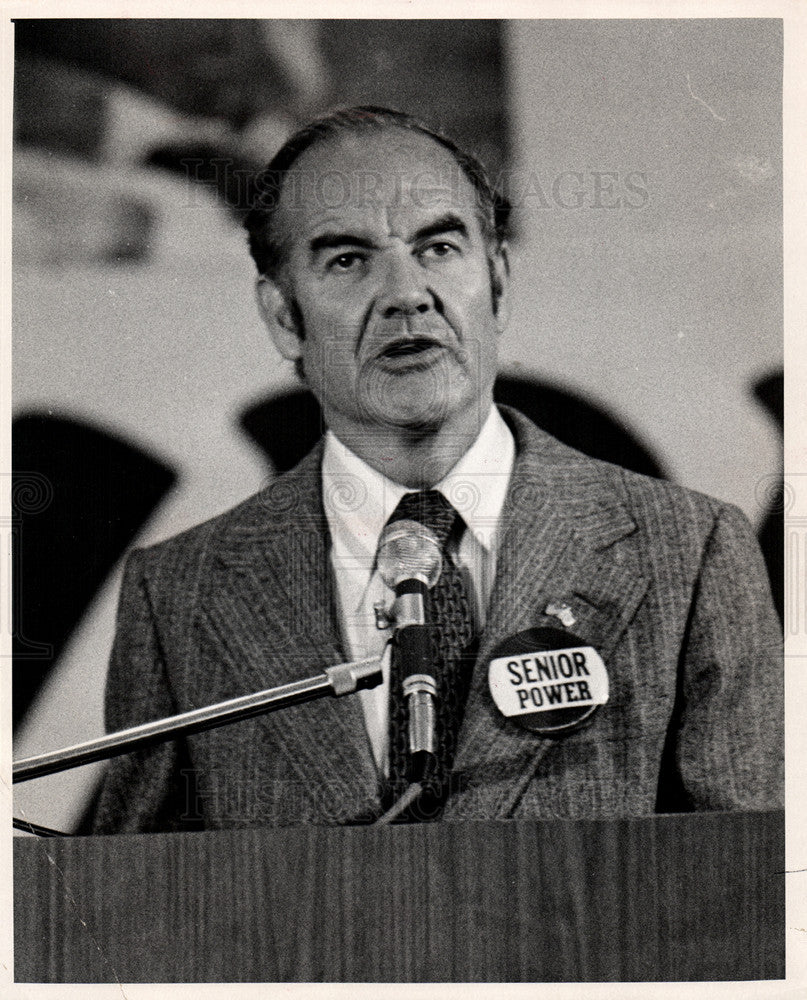 1972 Press Photo George McGovern Senator Democratic - Historic Images