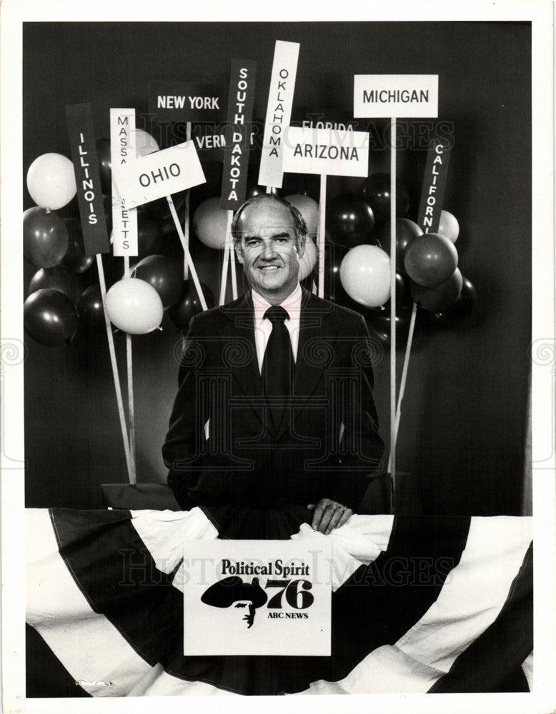 1976 Press Photo SenMcGovern ABC Republican Convention - Historic Images