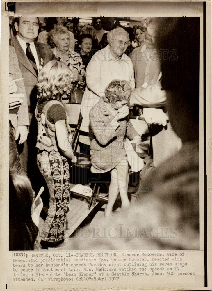 1972 Press Photo Eleanor McGovern Democratic candidate - Historic Images