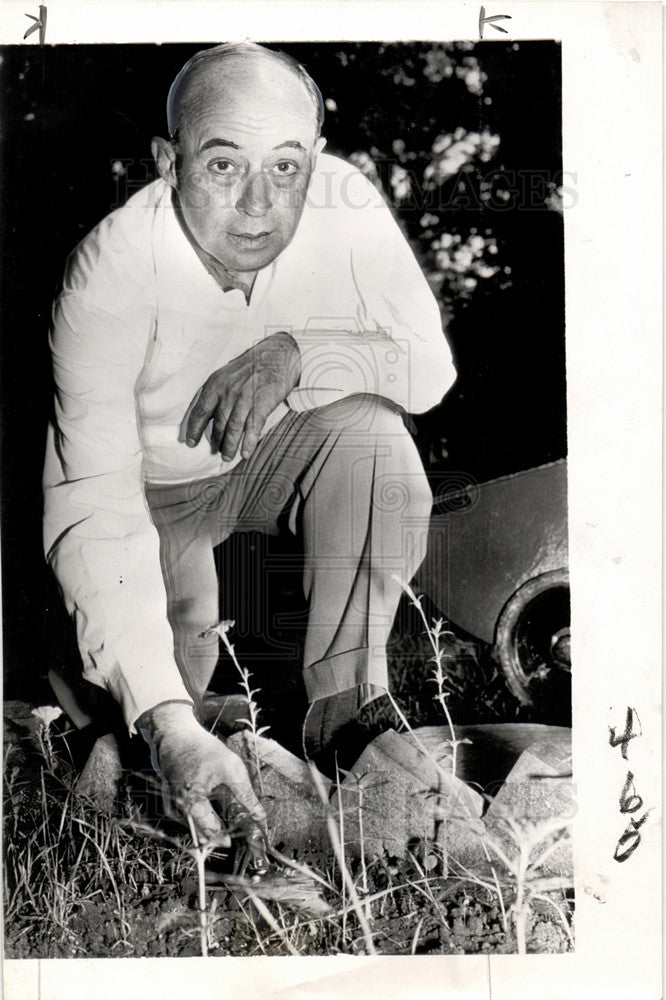 Press Photo Bill McGowan Baseball Umpire - Historic Images