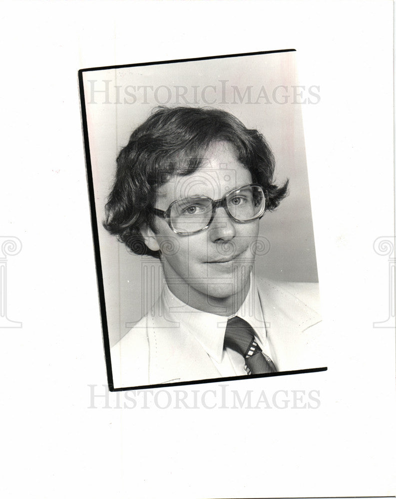 1985 Press Photo Bill MCGRAW Free Press staff member - Historic Images