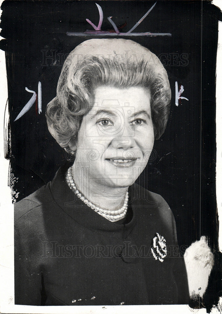 1974 Press Photo Mary McGrory American Journalist - Historic Images