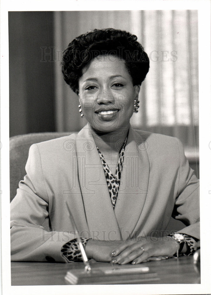 1991 Press Photo Deborah McGriff,Detroit Public Schools - Historic Images