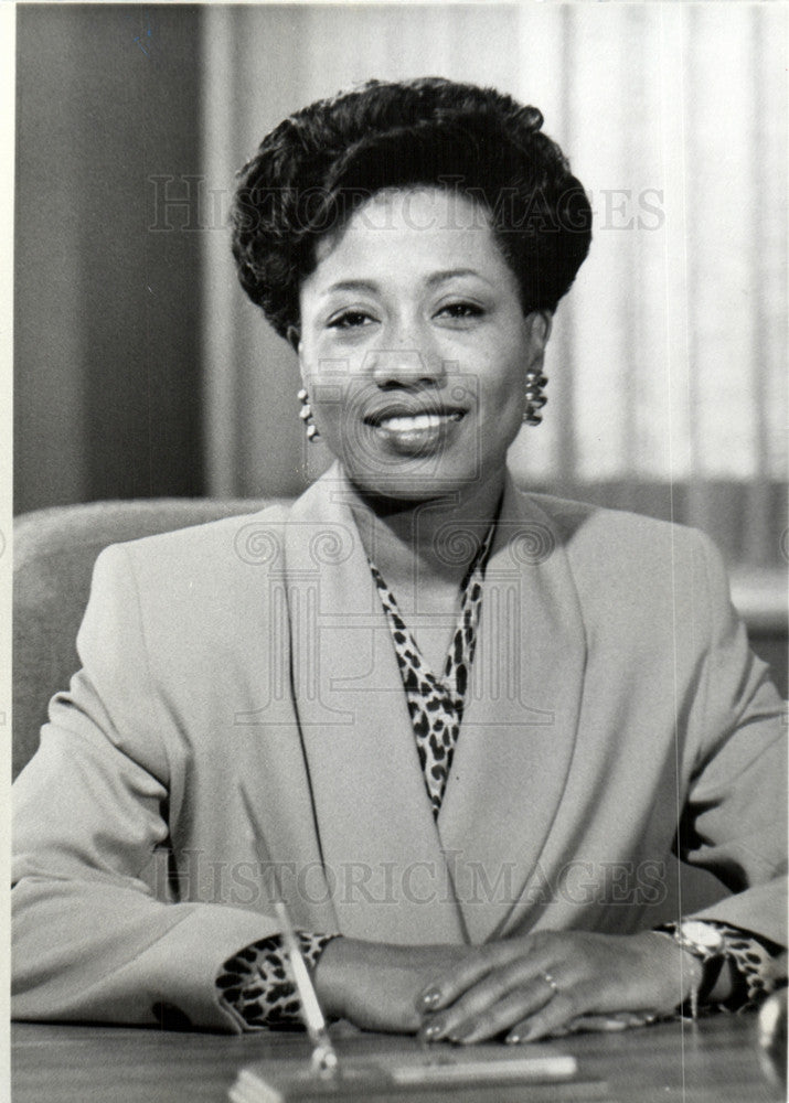 1991 Press Photo Deborah McGriff Detroit Education - Historic Images