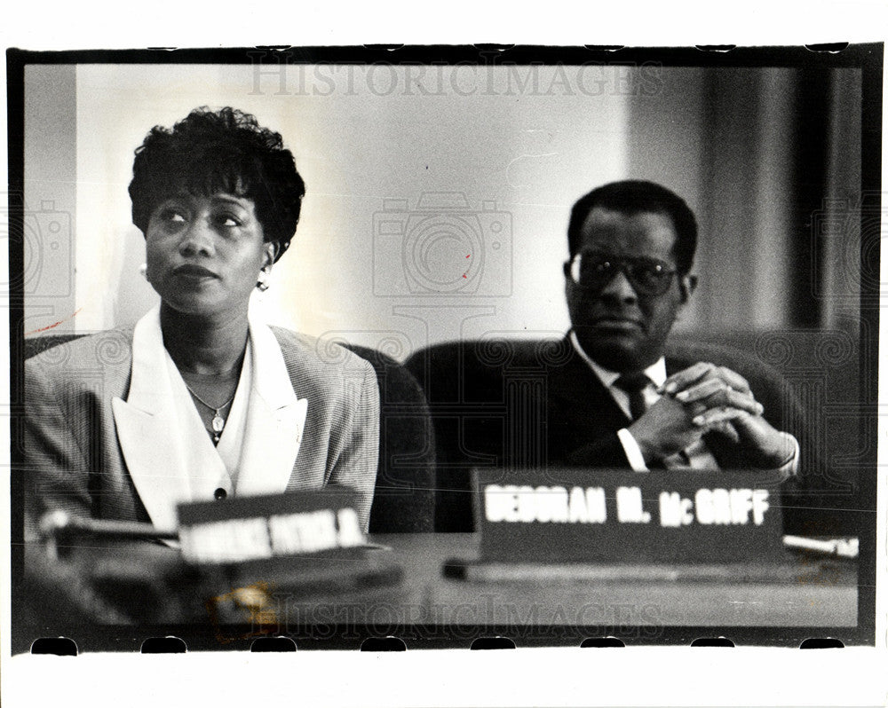 1991 Press Photo Deborah McGriff united front Education - Historic Images