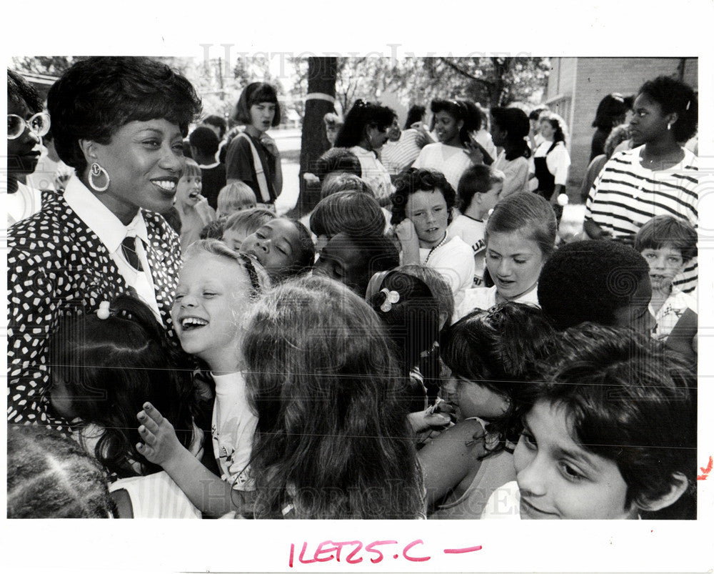 1991 Press Photo Deborah McGriff School Superintendent - Historic Images