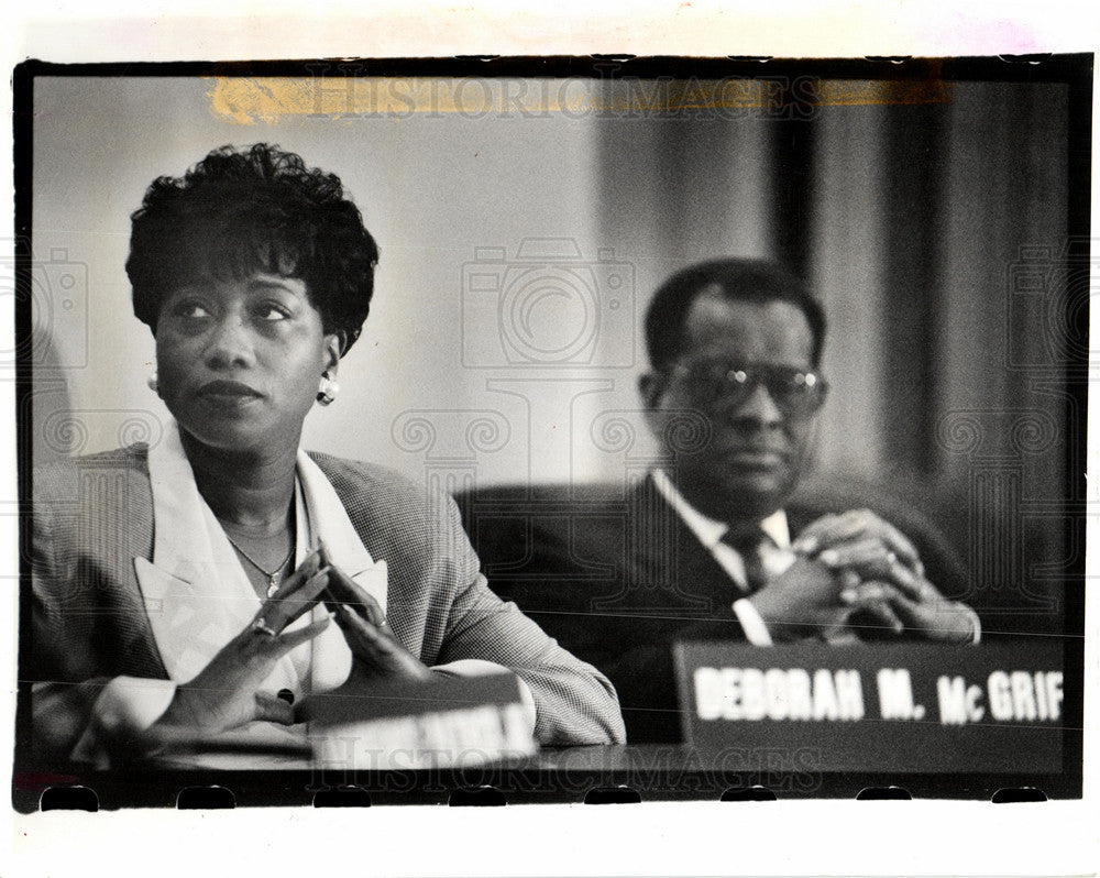 1993 Press Photo Deborah McGriff Schools Superintendent - Historic Images