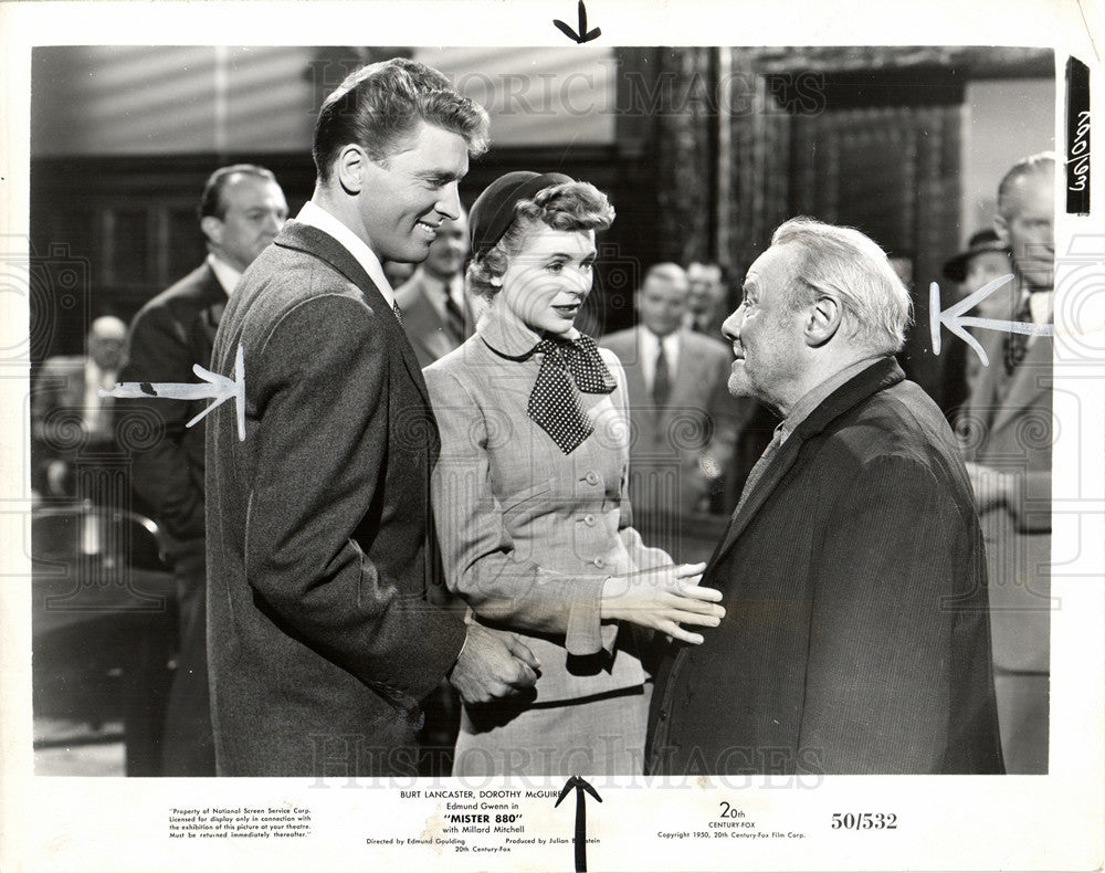 1950 Press Photo Dorothy Hackett McGuire actress - Historic Images
